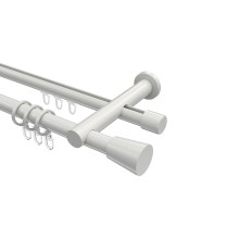 Rundrohr-Innenlauf-Gardinenstangen Weiß, Aluminium / Metall 20 mm Ø Platon Sitra Rundrohr-Innenlauf-Gardinenstangen Weiß, Aluminium / Metall 20 mm Ø Platon Sitra