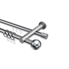 Rundrohr-Innenlaufstangen Chrom, Aluminium / Metall 20 mm Ø Platon Luino Rundrohr-Innenlaufstangen Chrom, Aluminium / Metall 20 mm Ø Platon Luino