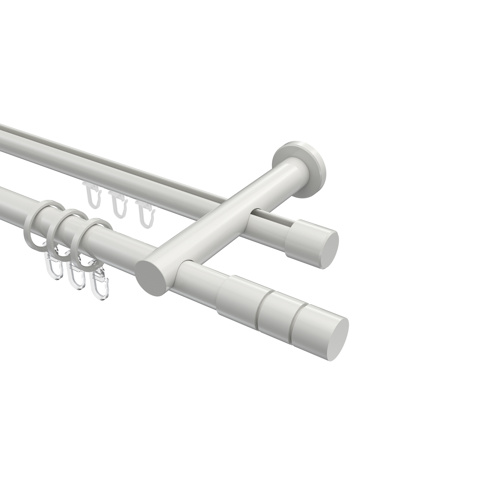 Rundrohr-Innenlaufstange Weiß, Aluminium / Metall 20 mm Ø Platon Elanto Rundrohr-Innenlaufstange Weiß, Aluminium / Metall 20 mm Ø Platon Elanto