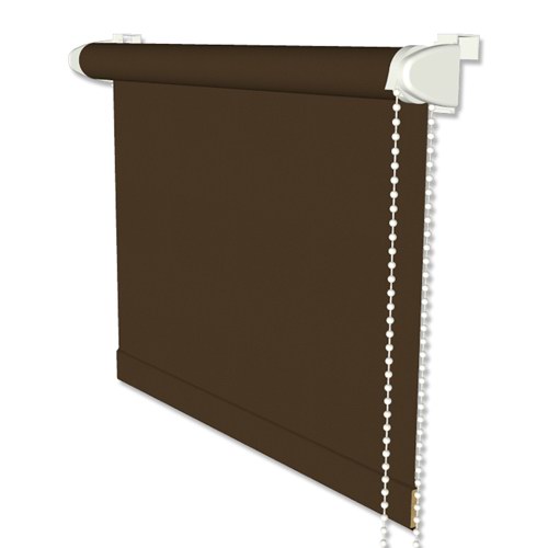 Klemmfix-Rollo / Thermorollo mit Seitenzug in Braun - Verdunkelungsrollos Klemmfix-Rollo / Thermorollo mit Seitenzug in Braun - Verdunkelungsrollos