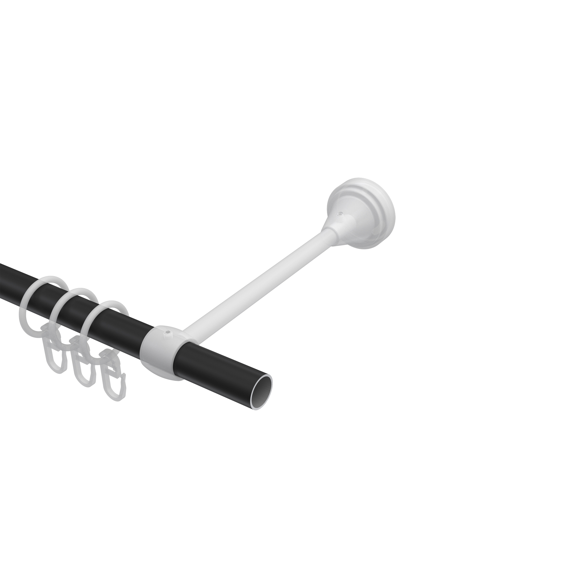 Vorhangstange Metall 16 mm Ø Primus Matteo Schwarz – Bild 3