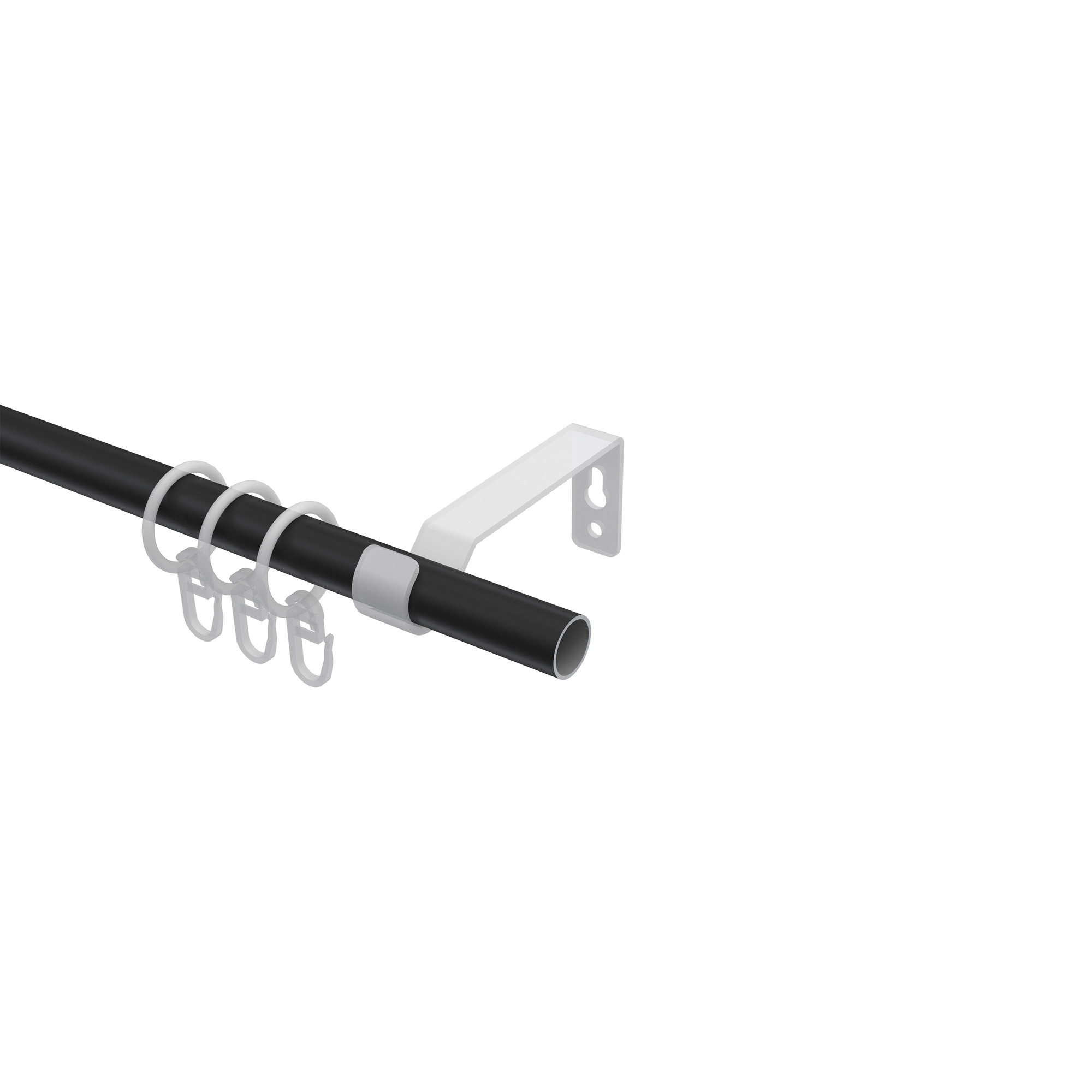 Gardinenstange Schwarz / Messing Antik, Metall 16 mm Ø Olymp Alessia – Bild 3