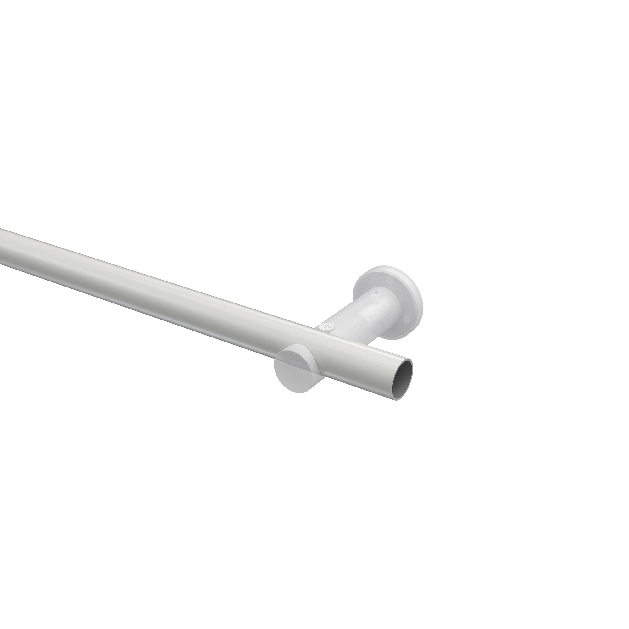 Gardinenstangen Weiß, Metall 20 mm Ø Platon Luino – Bild 3