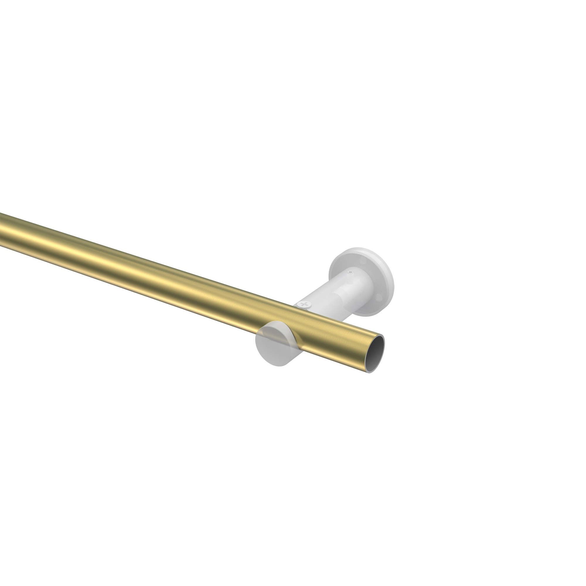 Gardinenstangen Messing-Optik / Edelstahl-Optik 20 mm Ø Platon Verano – Bild 3