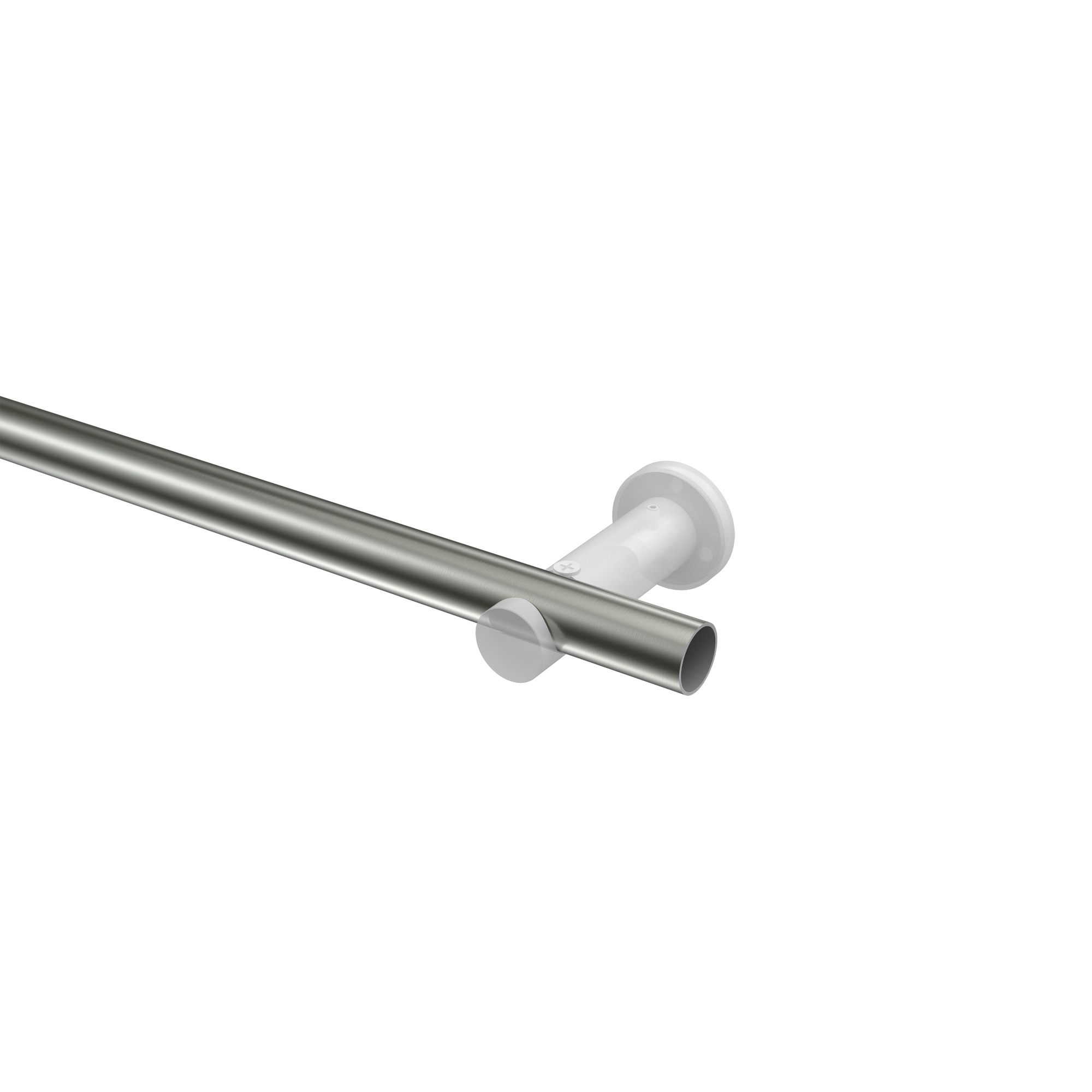 Gardinenstangen Edelstahl-Optik / Messing-Optik 20 mm Ø Platon Verano – Bild 3