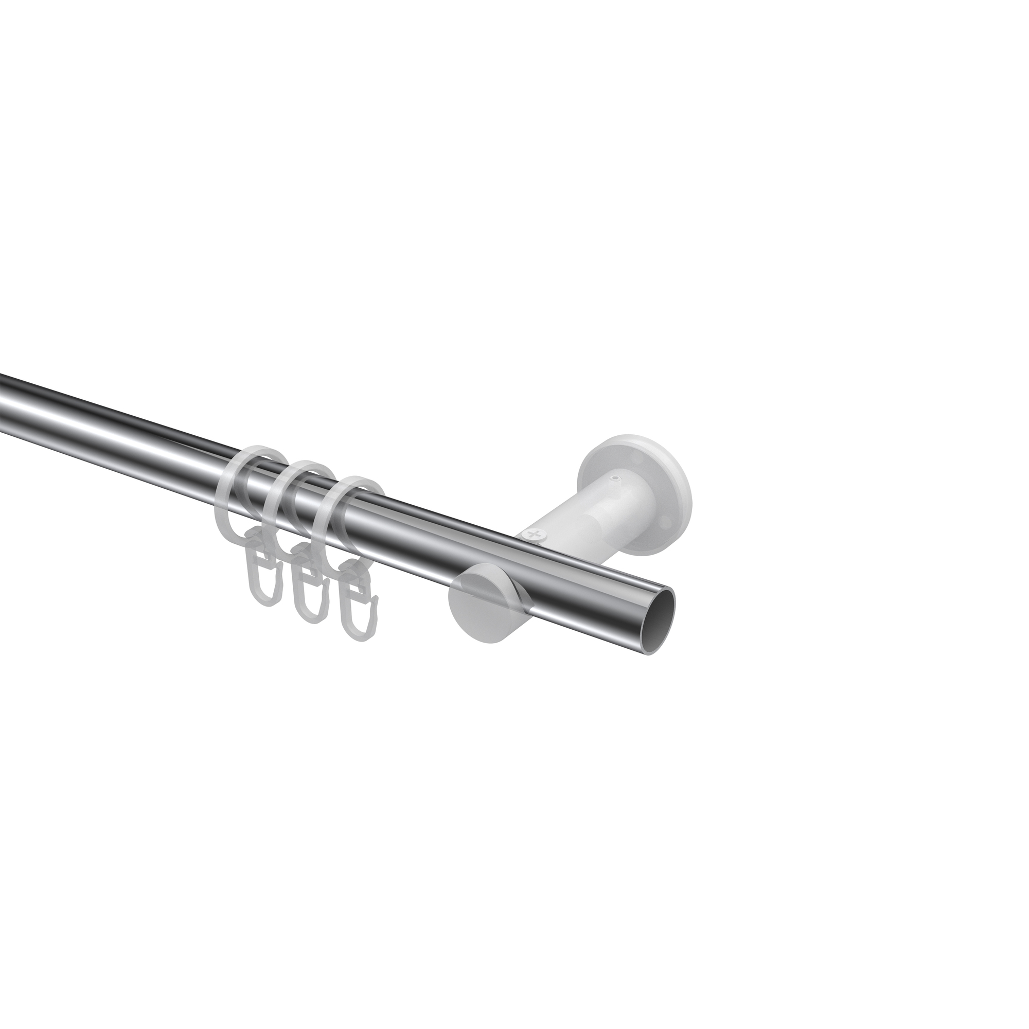 Vorhangstangen Chrom, Metall 20 mm Ø Platon Verano – Bild 3