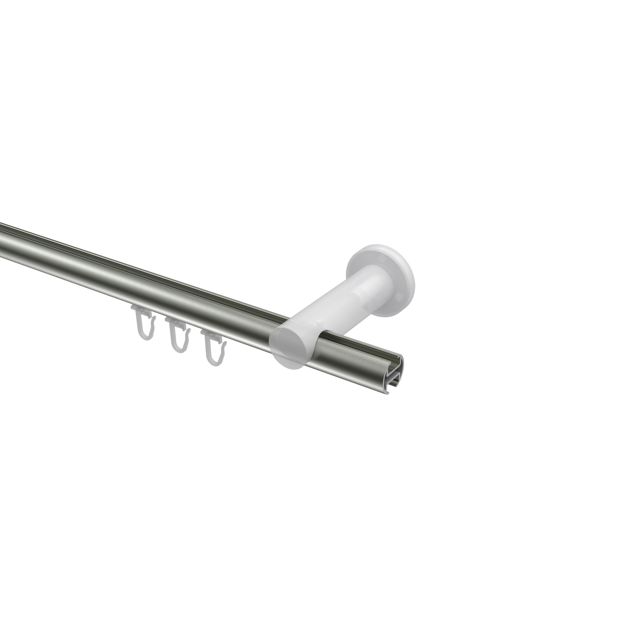 Innenlauf-Gardinenstangen Edelstahl-Optik / Messing-Optik 20 mm Ø Platon Luino – Bild 3