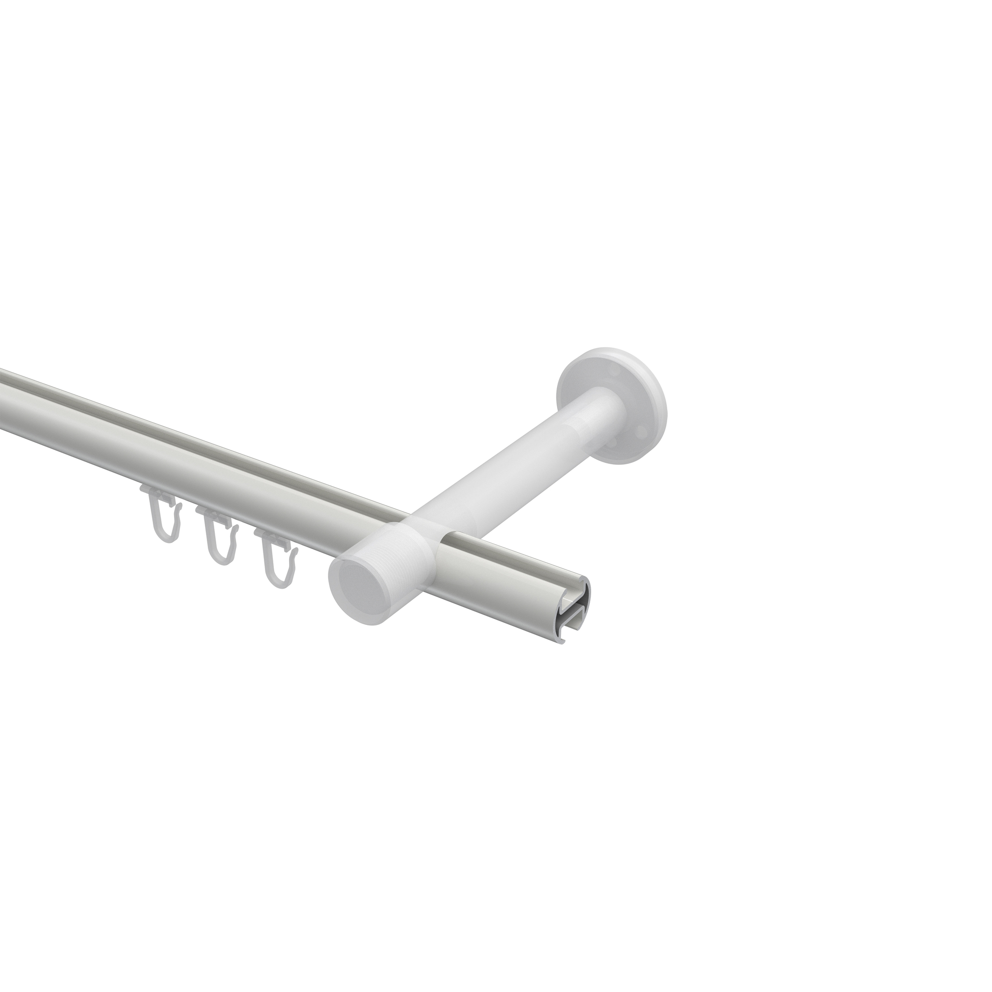 Innenlaufstange Weiß, Aluminium / Metall 20 mm Ø Prestige Zoena – Bild 3