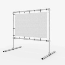 Freistehende Werbestruktur, verstellbar - für Banner Freistehende Werbestruktur, verstellbar - für Banner