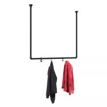 Kleiderstange Nürnberg - für Wandmontage - Schwarz Kleiderstange Nürnberg - für Wandmontage - Schwarz