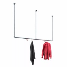 Kleiderstange Duisburg - für Wandmontage - Verzinkt Kleiderstange Duisburg - für Wandmontage - Verzinkt