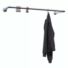 Kleiderstange Mannheim - für Wandmontage - Verzinkt Kleiderstange Mannheim - für Wandmontage - Verzinkt