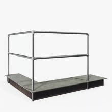 Eck-Wegesperre zum Einbetonieren - mit Knieholm Eck-Wegesperre zum Einbetonieren - mit Knieholm