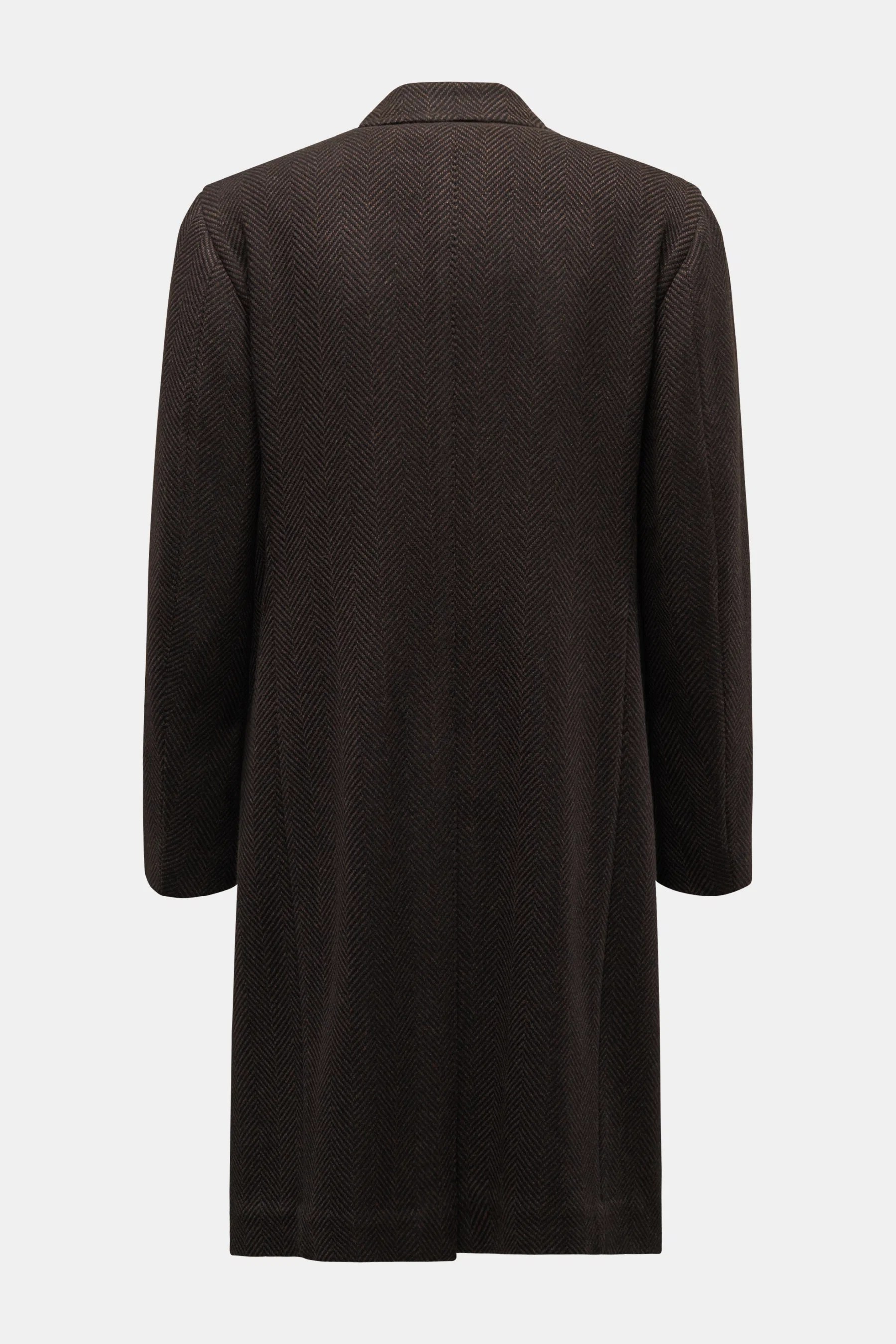 Stile Latino - Herren - Cashmere Mantel 'Cuenea' braun/schwarz gemustert – Bild 3