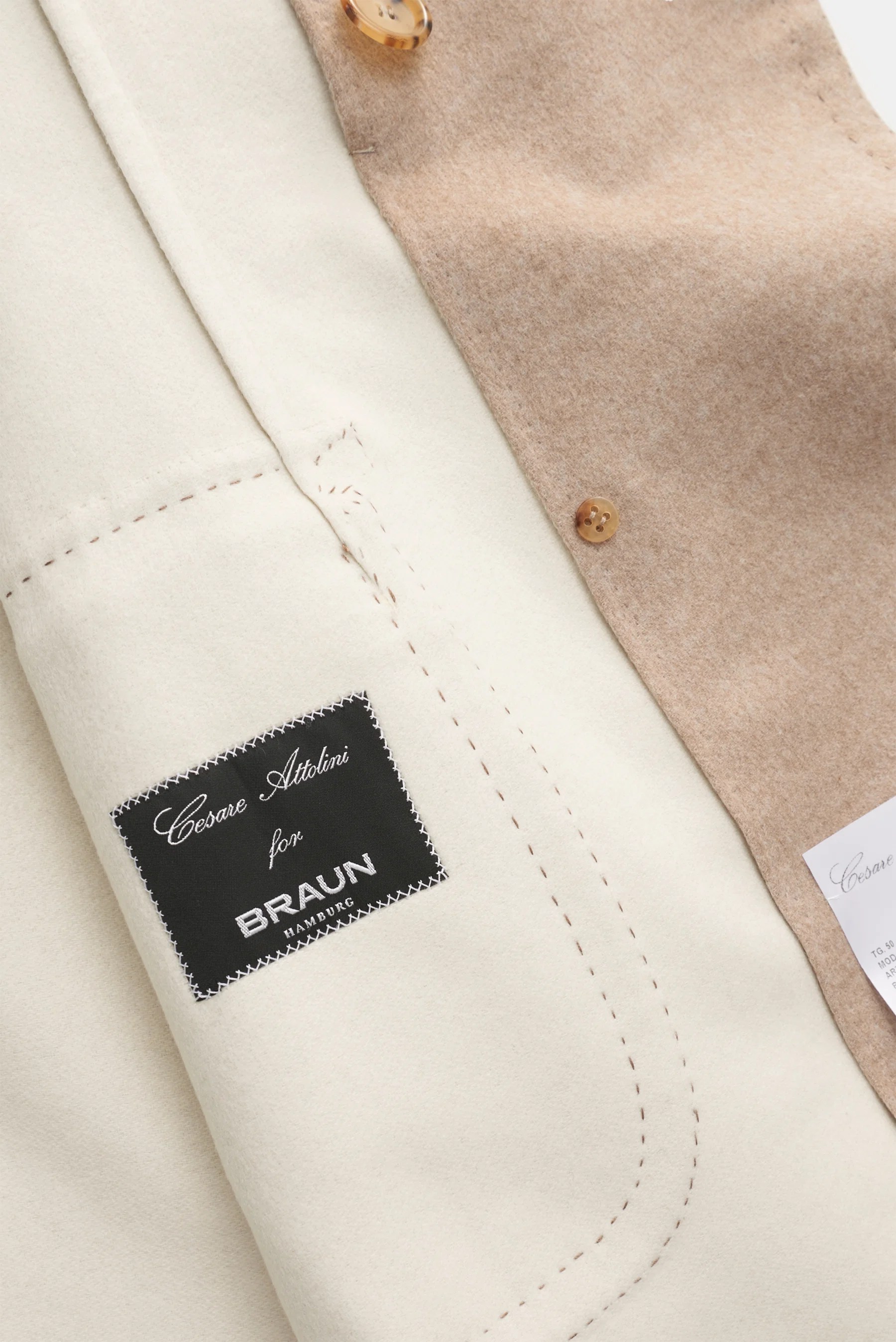 Cesare Attolini - Herren - Cashmere Mantel beige – Bild 6