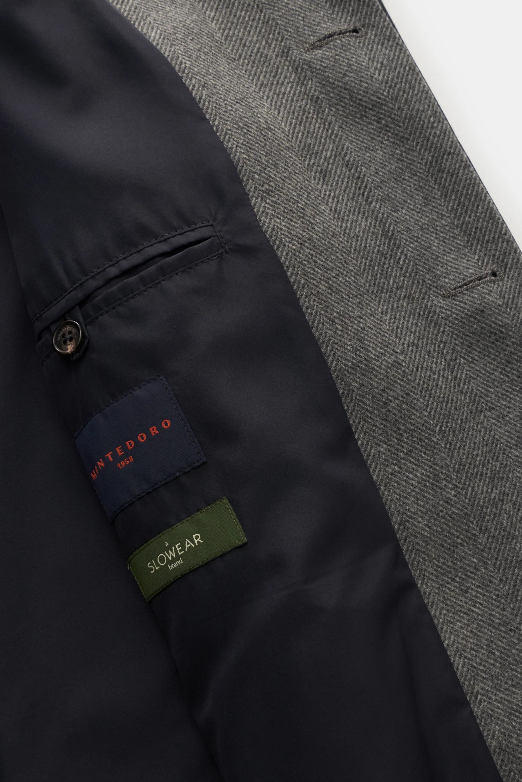 Montedoro - Herren - Carcoat grau gemustert – Bild 7