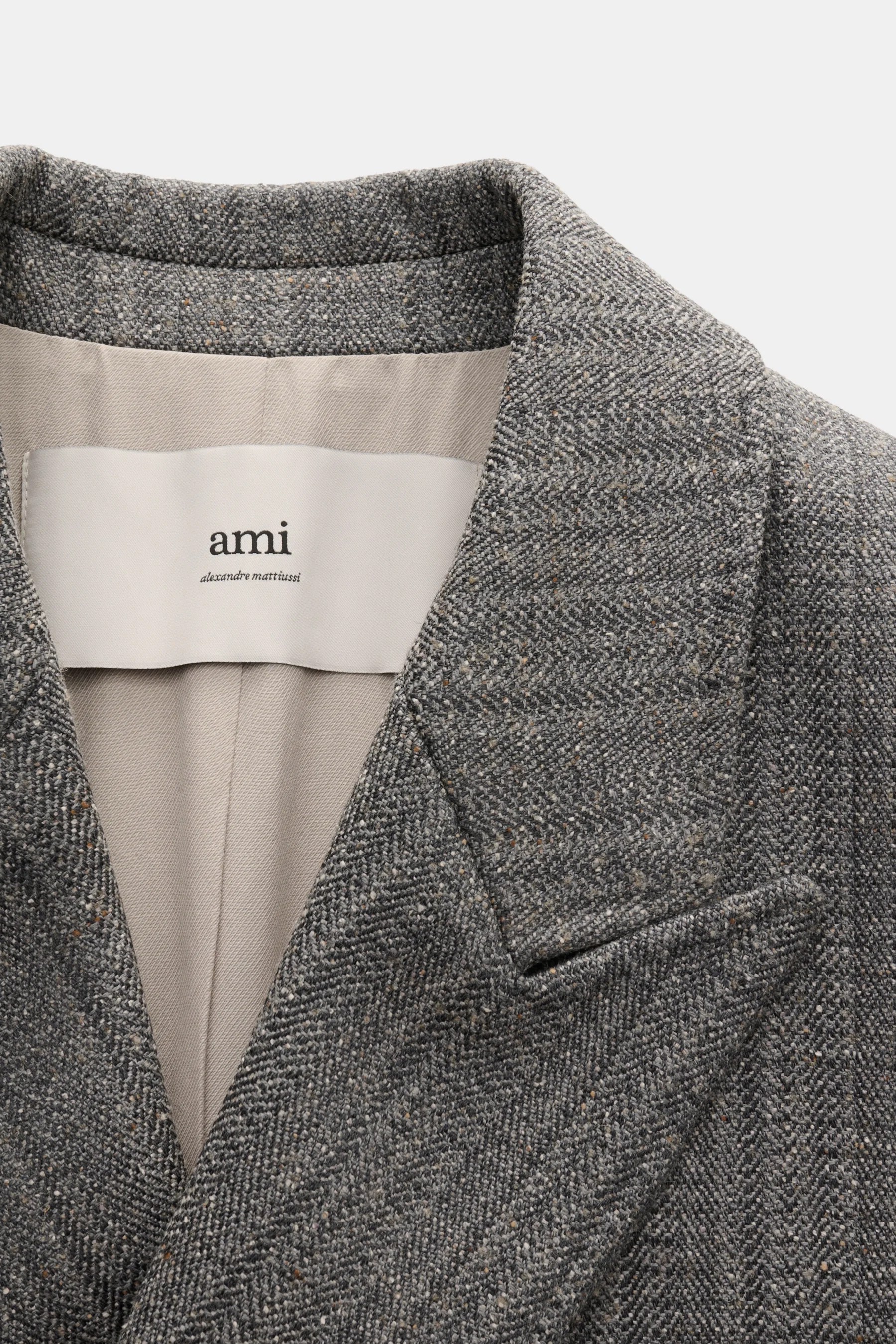 Ami Paris - Herren - Mantel grau meliert – Bild 4