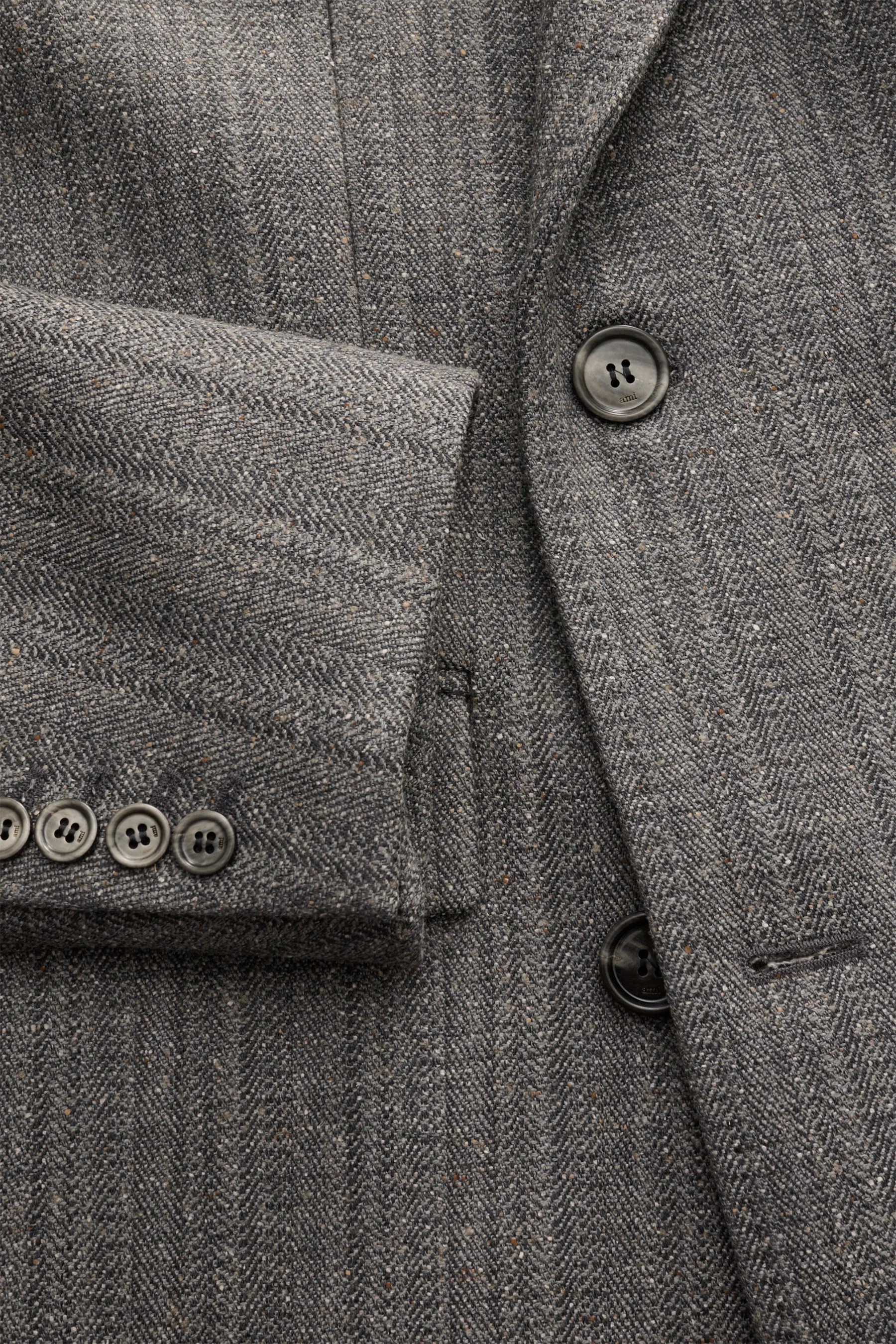Ami Paris - Herren - Mantel grau meliert – Bild 5