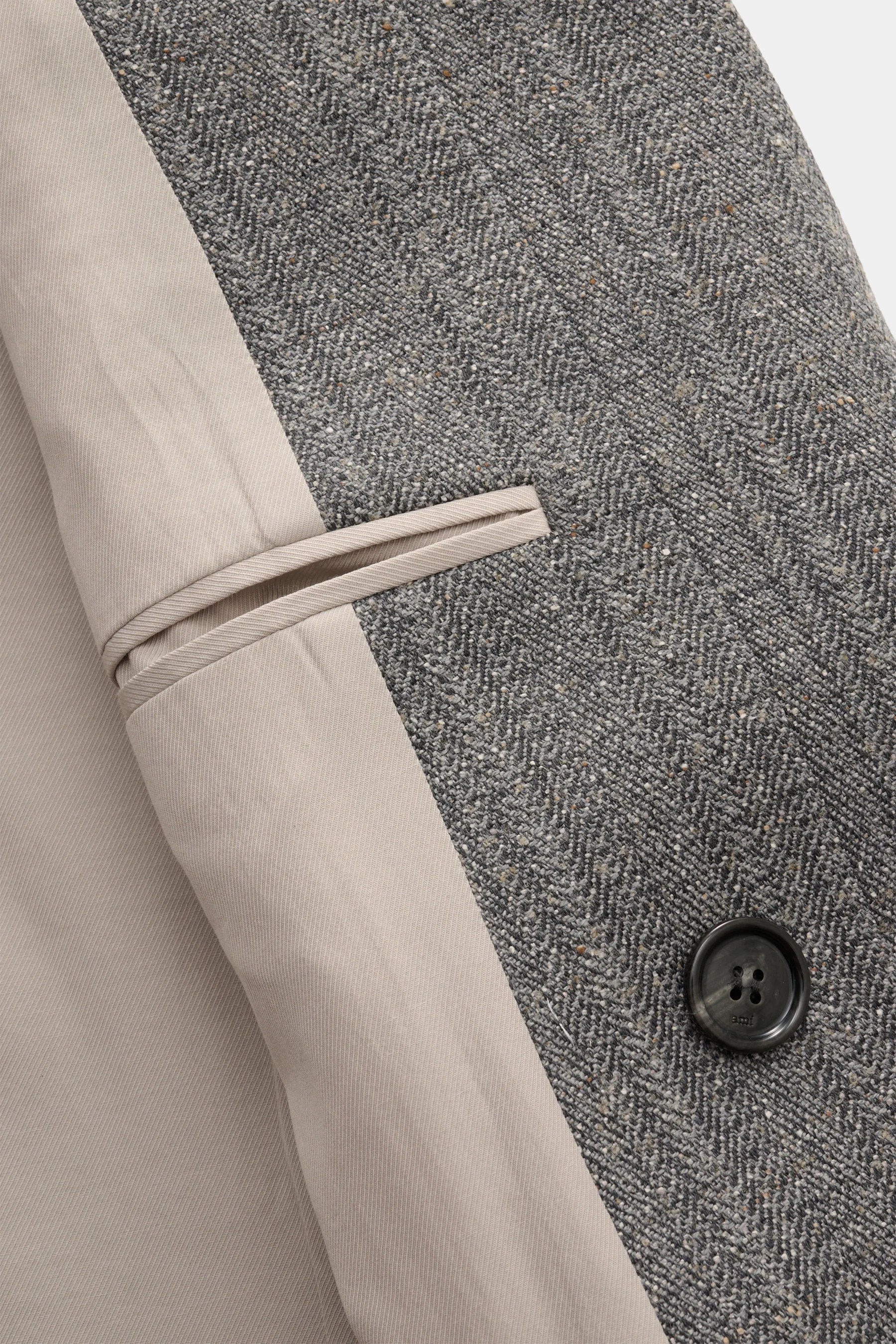 Ami Paris - Herren - Mantel grau meliert – Bild 6