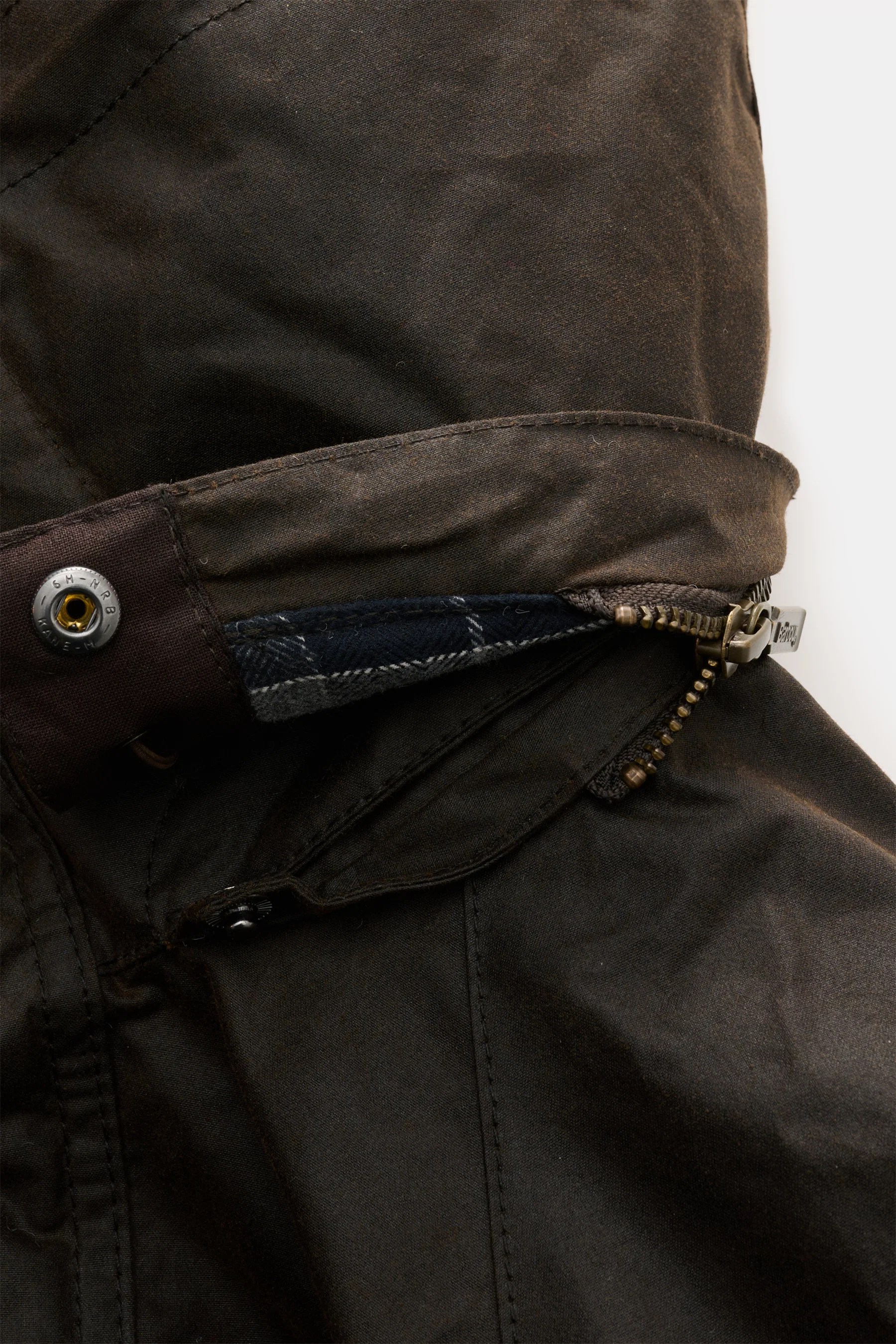 Barbour - Herren - Wachsparka 'Beaudale' khaki – Bild 6