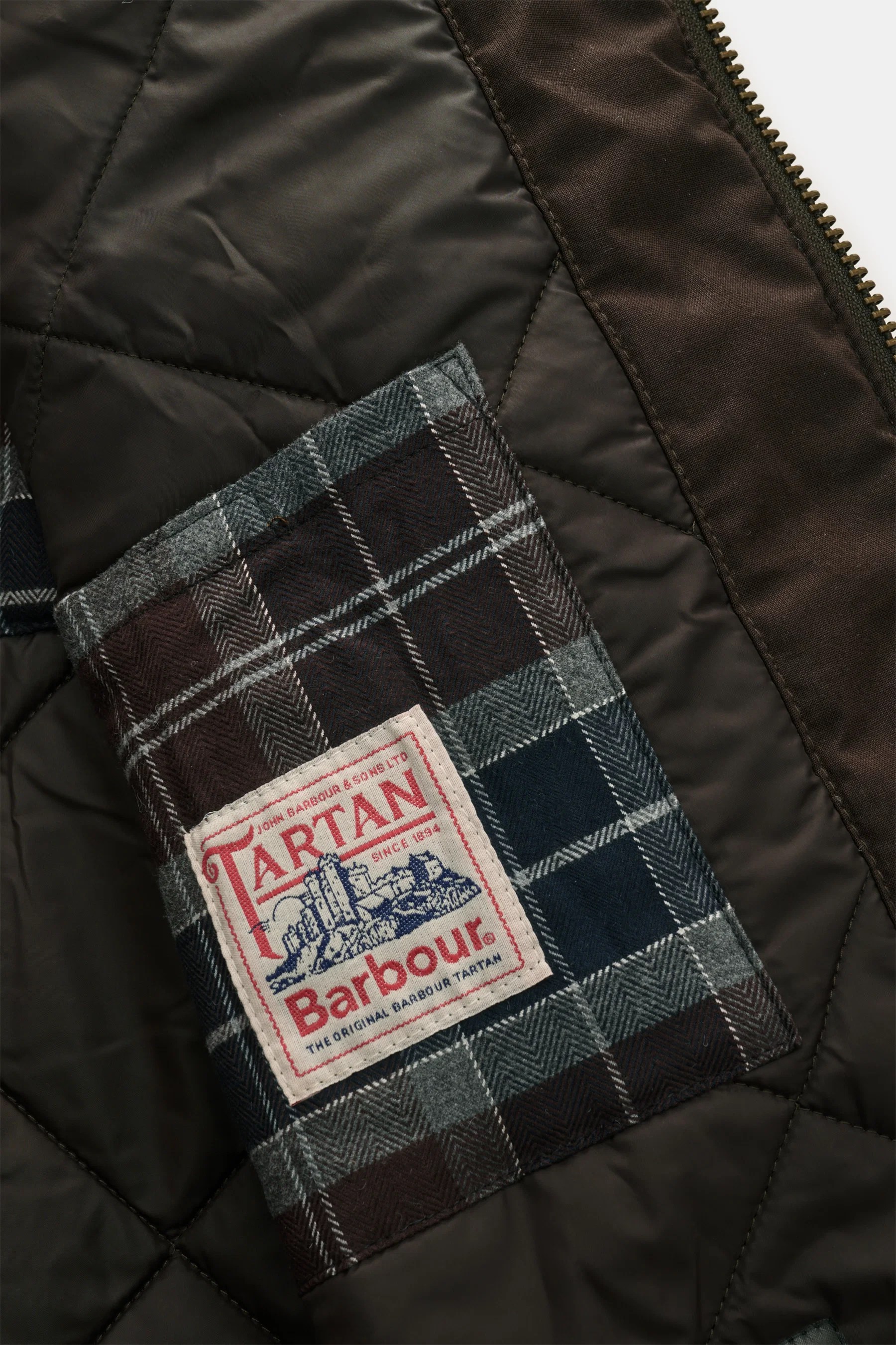 Barbour - Herren - Wachsparka 'Beaudale' khaki – Bild 8