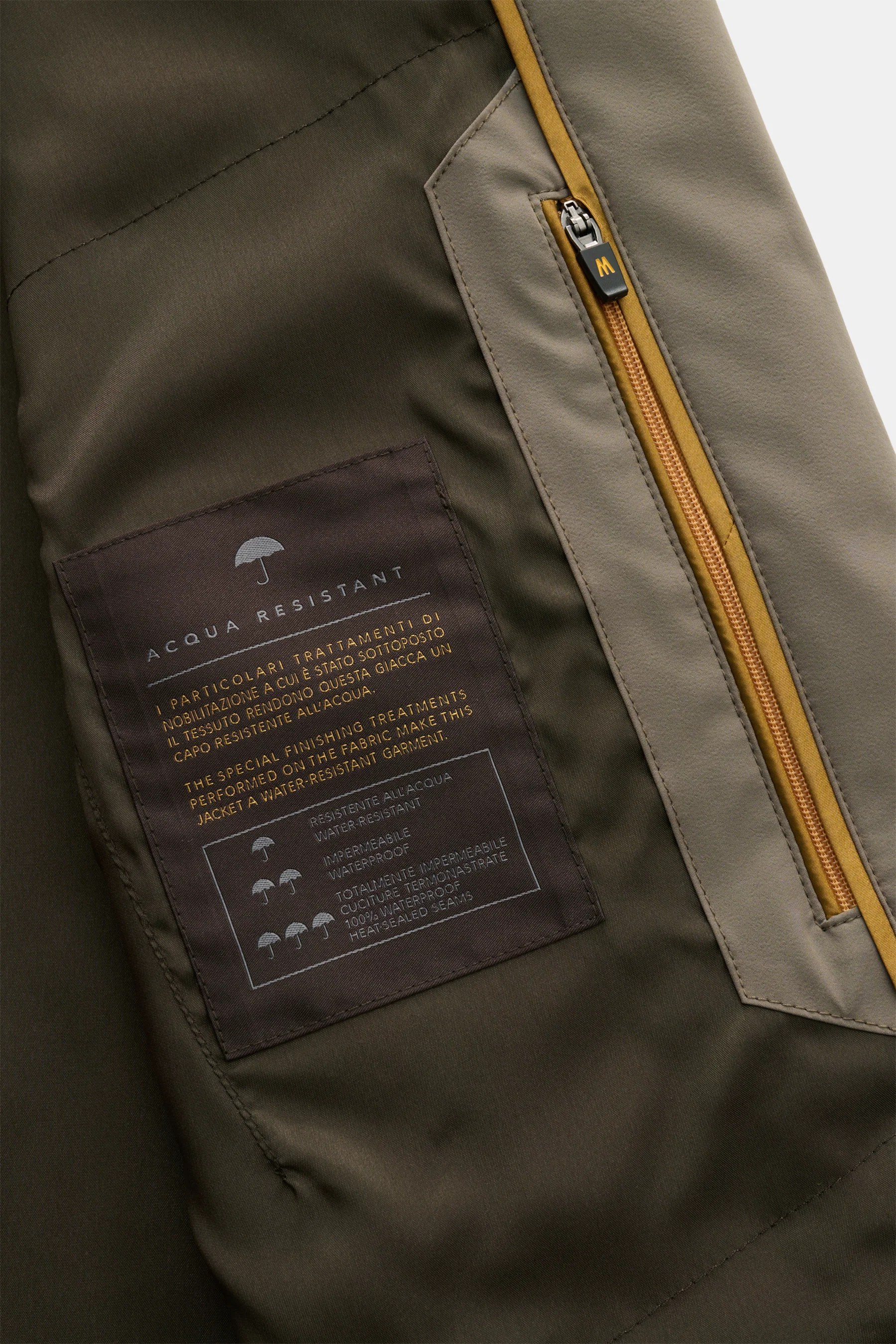 Moorer - Herren - Kurzmantel 'Hektor' khaki – Bild 7