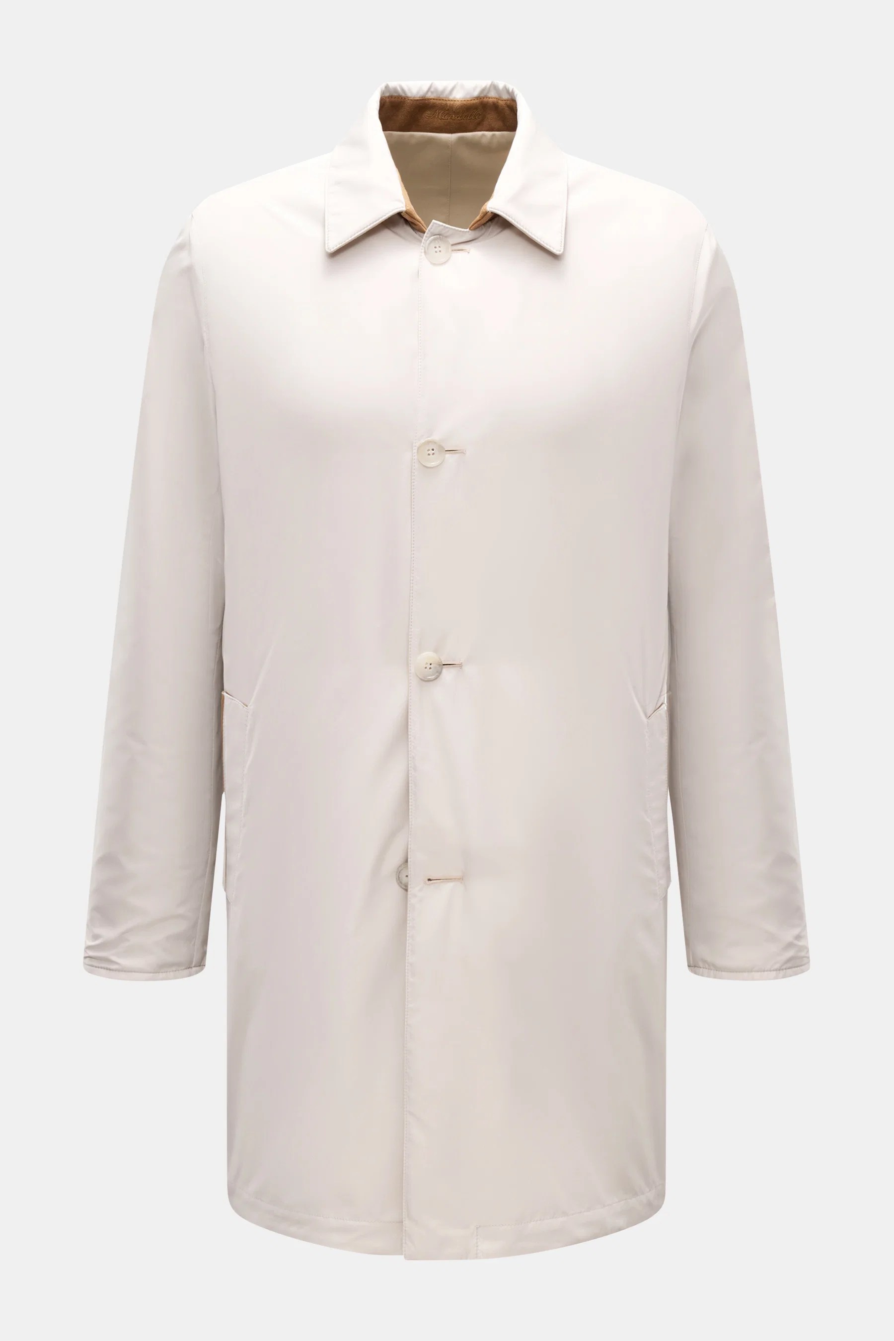 Mandelli - Herren - Wende-Kurzmantel sand – Bild 3