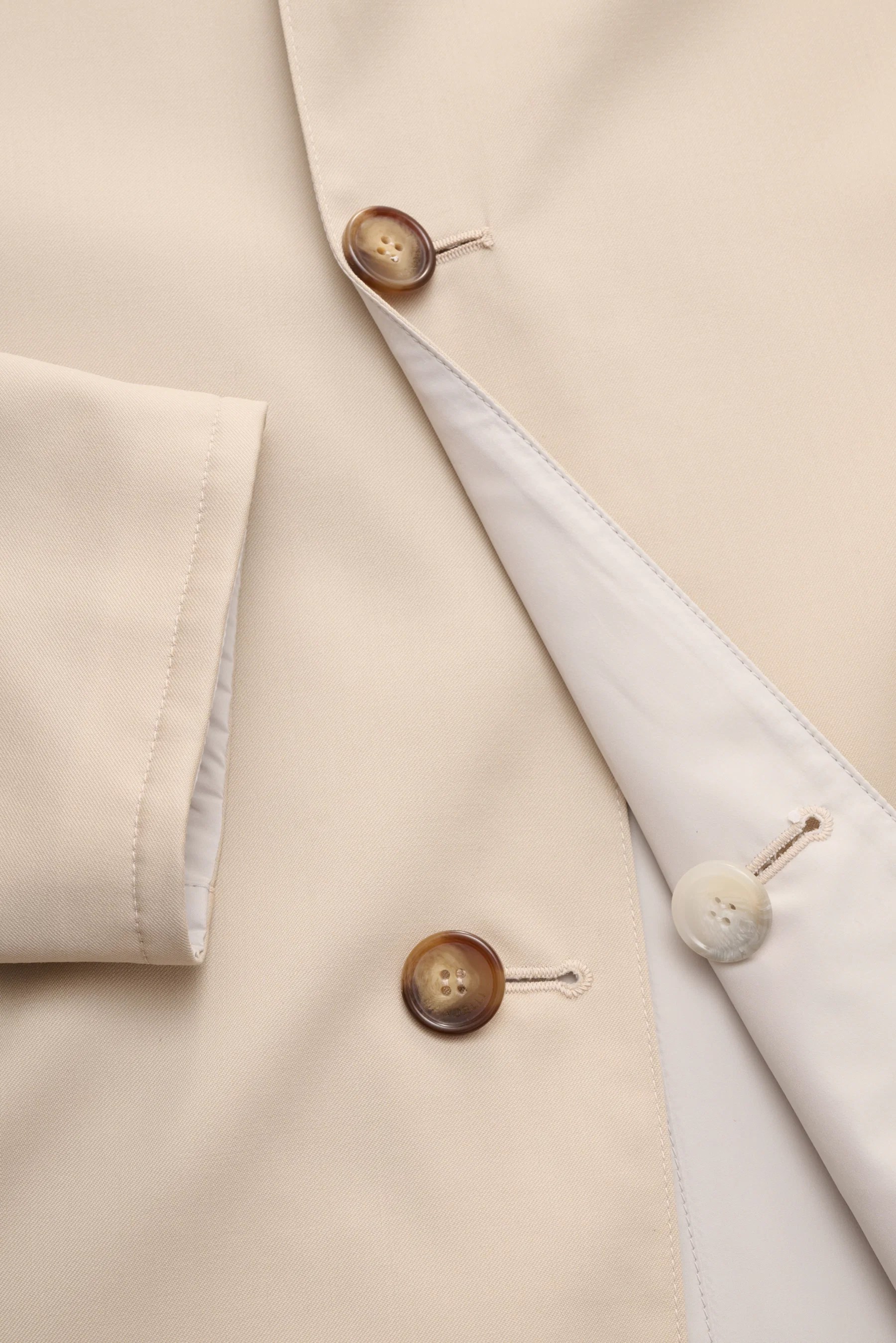 Mandelli - Herren - Wende-Kurzmantel sand – Bild 6