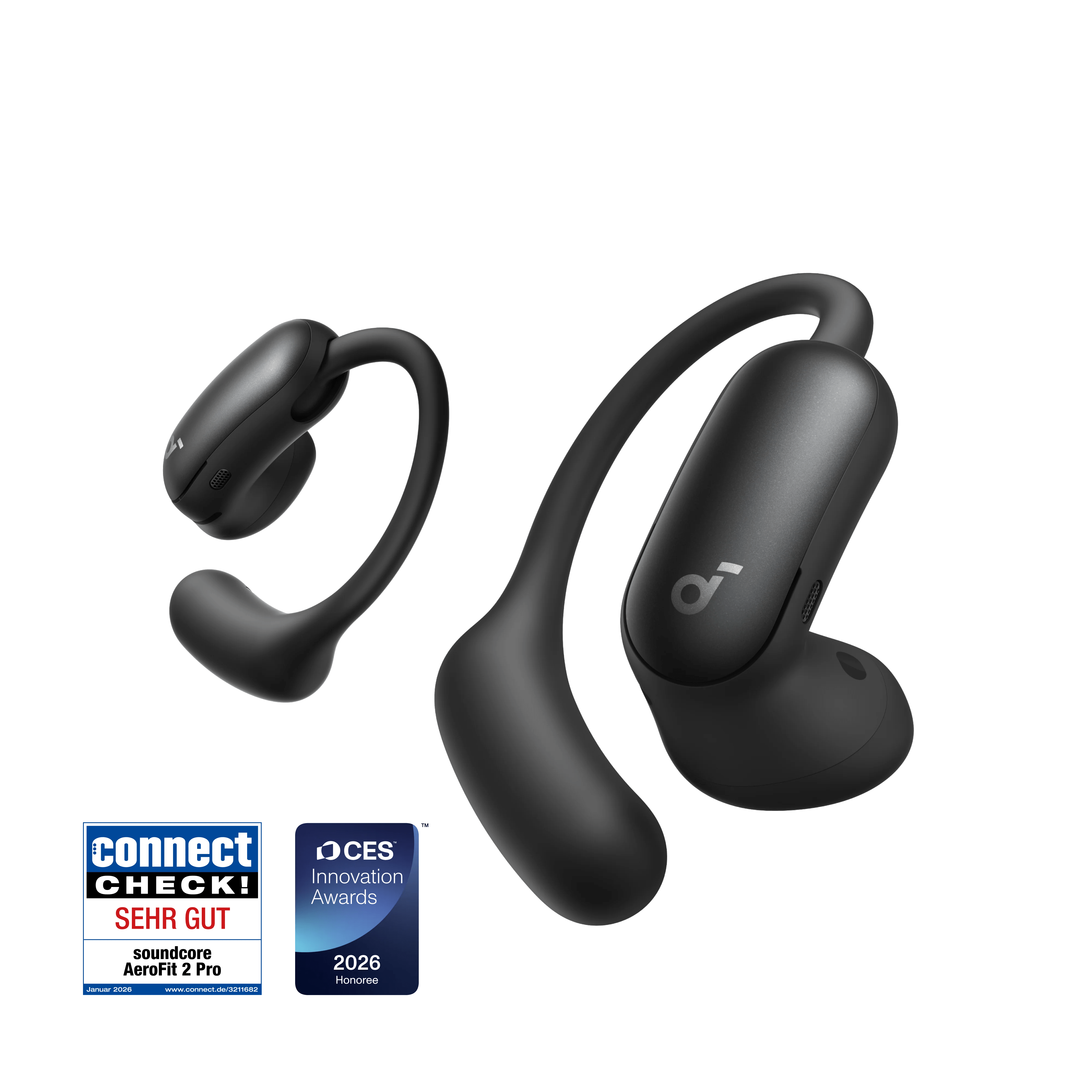 AeroFit 2 Pro|Semi-Open-Ear Earbuds für jede Situation Mattes Schwarz AeroFit 2 Pro|Semi-Open-Ear Earbuds für jede Situation Mattes Schwarz