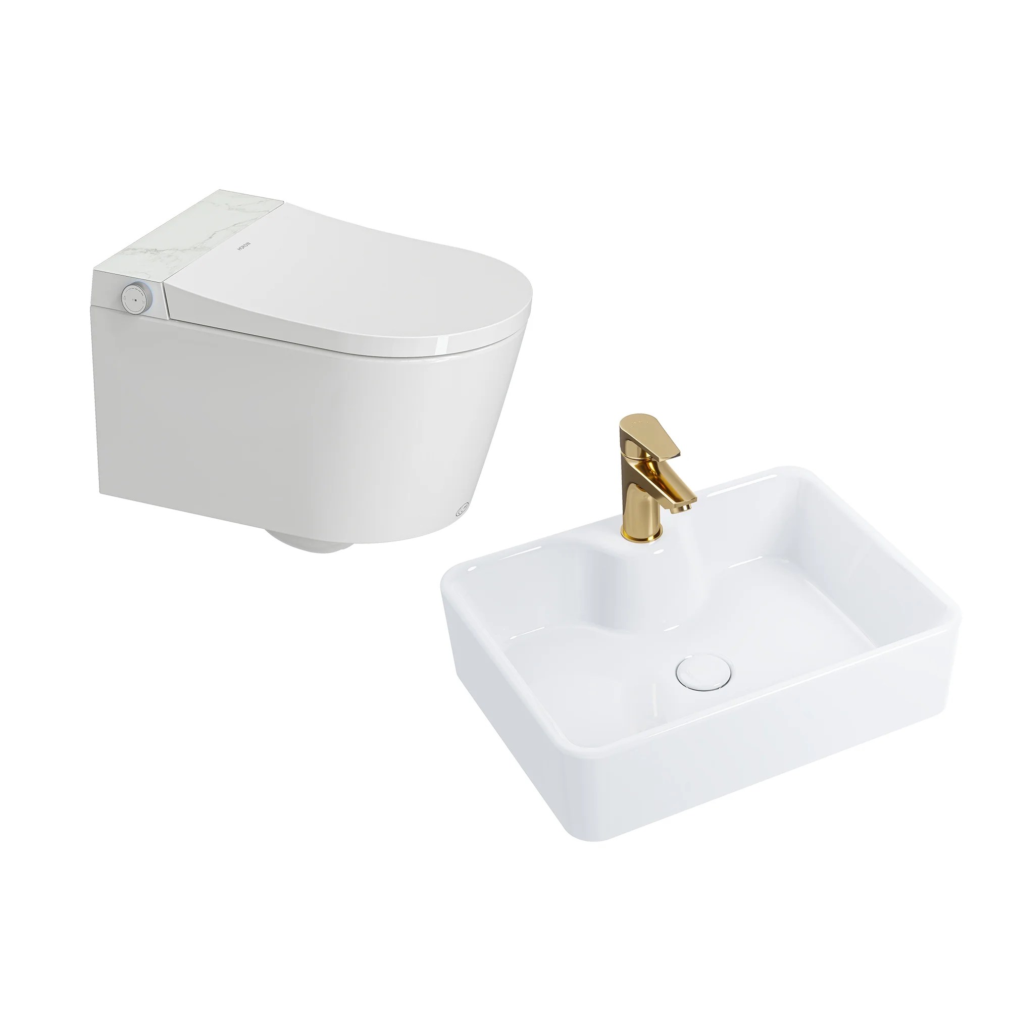 HOROW S70 Smart Wand-WC – WC & Waschbecken Set HOROW S70 Smart Wand-WC – WC & Waschbecken Set