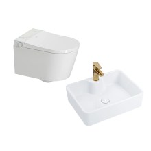 HOROW S70 Smart Wand-WC – WC & Waschbecken Set HOROW S70 Smart Wand-WC – WC & Waschbecken Set