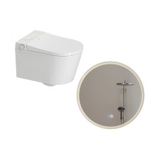 HOROW S70 Smart Wand-WC – WC & Spiegel Set HOROW S70 Smart Wand-WC – WC & Spiegel Set