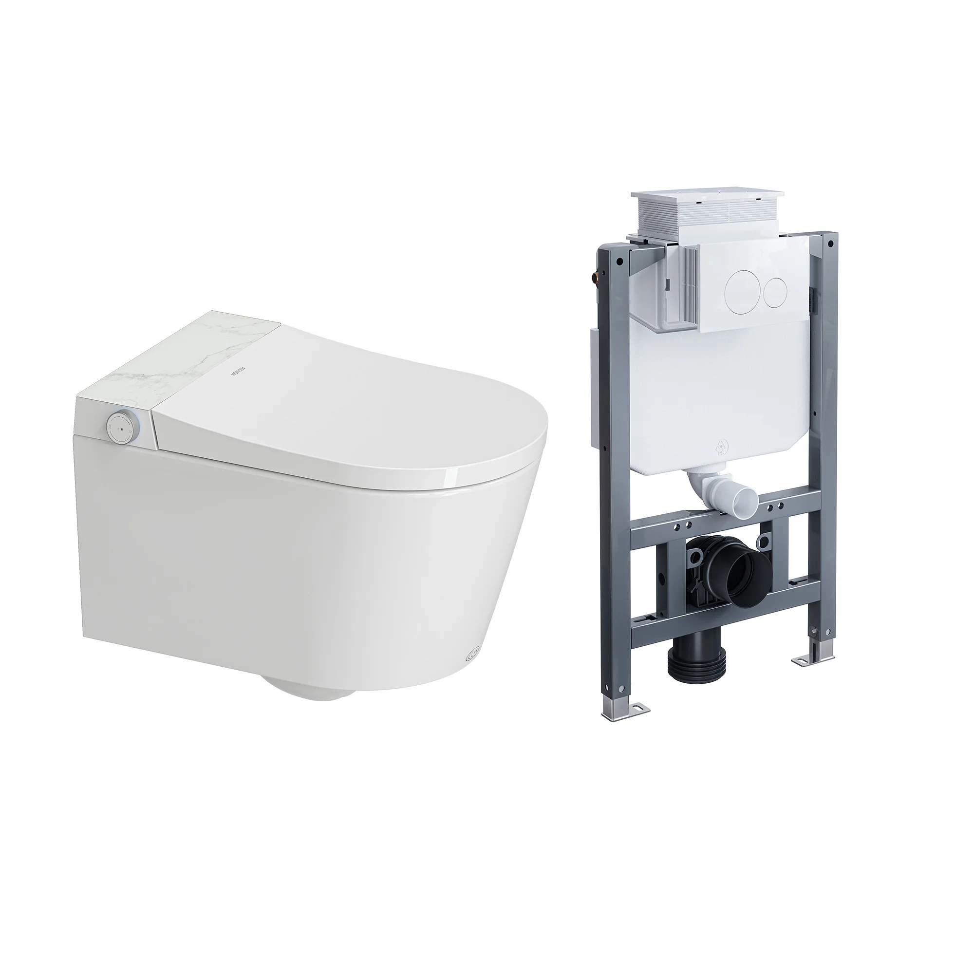 HOROW S70 Smart Wand-WC – WC & Spülkasten Set HOROW S70 Smart Wand-WC – WC & Spülkasten Set