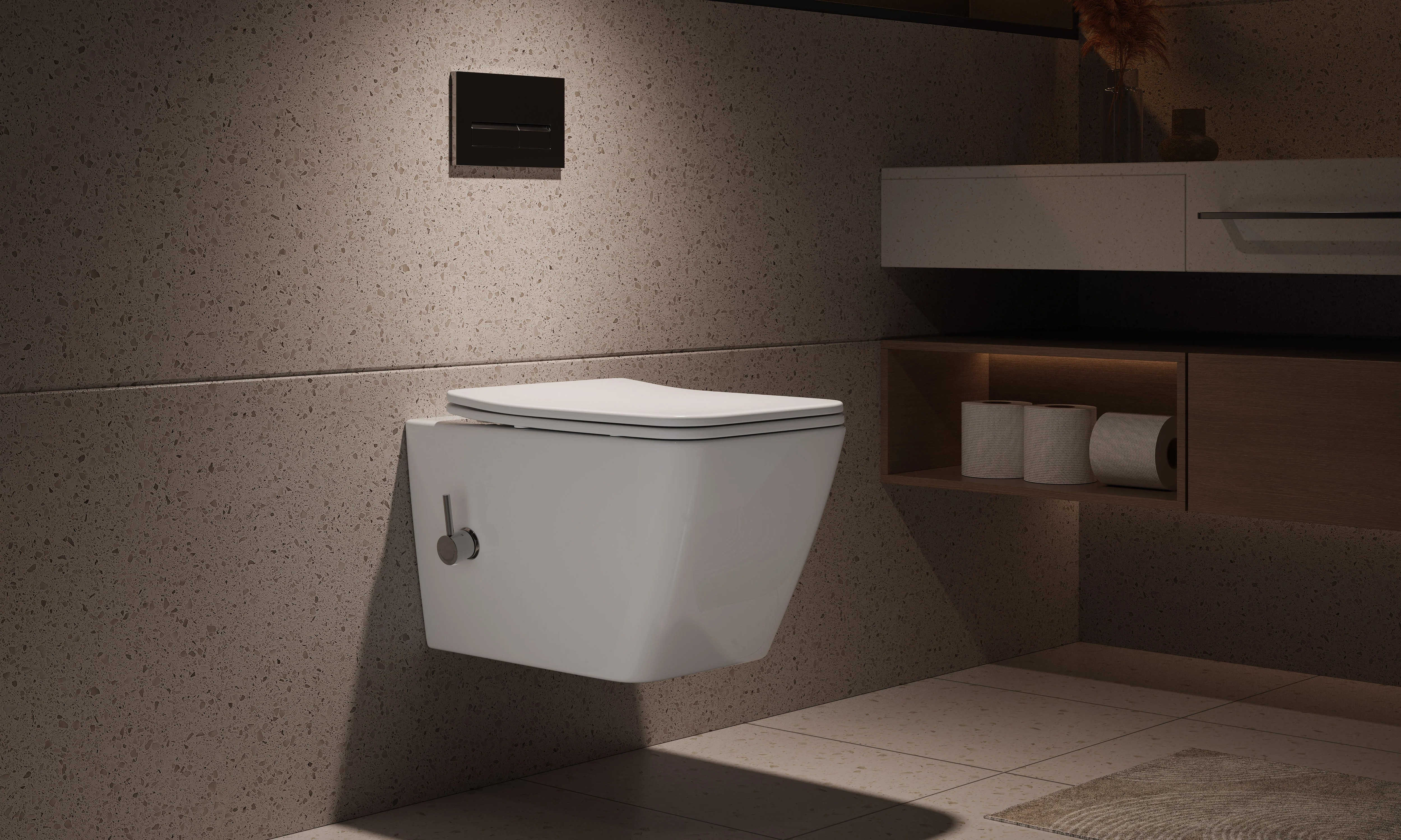 HOROW HB-L02U Wand Dusch-WC spülrandlos HOROW HB-L02U Wand Dusch-WC spülrandlos