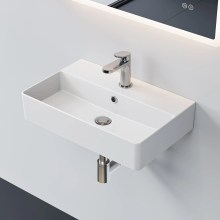 HOROW F12A-S5636 Aufsatzwaschbecken, Hahnloch & Überlauf, 28cm Lochabstand HOROW F12A-S5636 Aufsatzwaschbecken, Hahnloch & Überlauf, 28cm Lochabstand