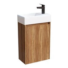 HOROW Y40-H1 Waschbecken mit 40 cm Hängendem Unterschrank, Dunkelbraun HOROW Y40-H1 Waschbecken mit 40 cm Hängendem Unterschrank, Dunkelbraun