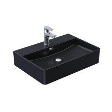 HOROW F10A-6042 Waschbecken 60 cm mit Hahnloch & Überlauf – Black HOROW F10A-6042 Waschbecken 60 cm mit Hahnloch & Überlauf – Black