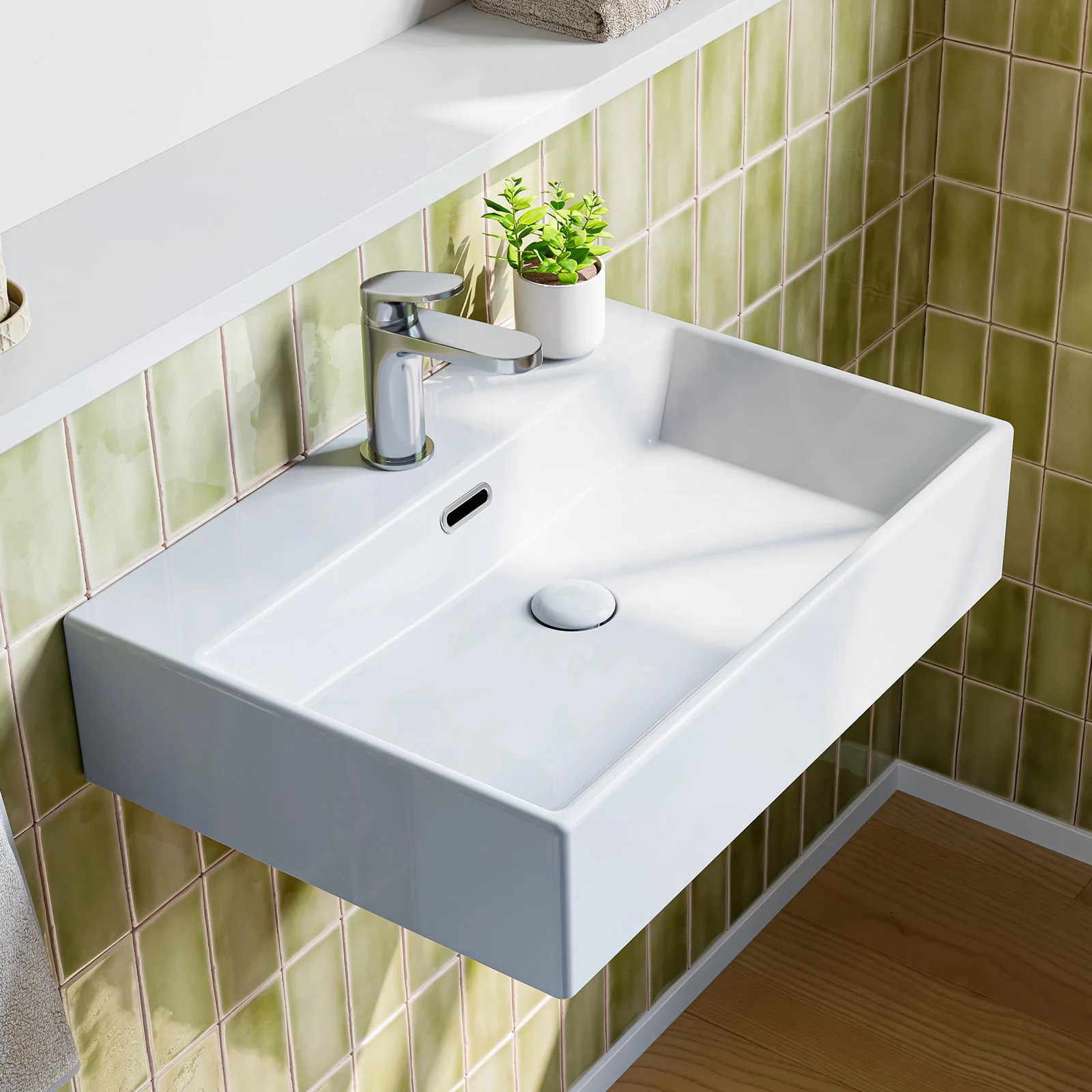 HOROW UV6042W Waschbecken 60×42 cm HOROW UV6042W Waschbecken 60×42 cm