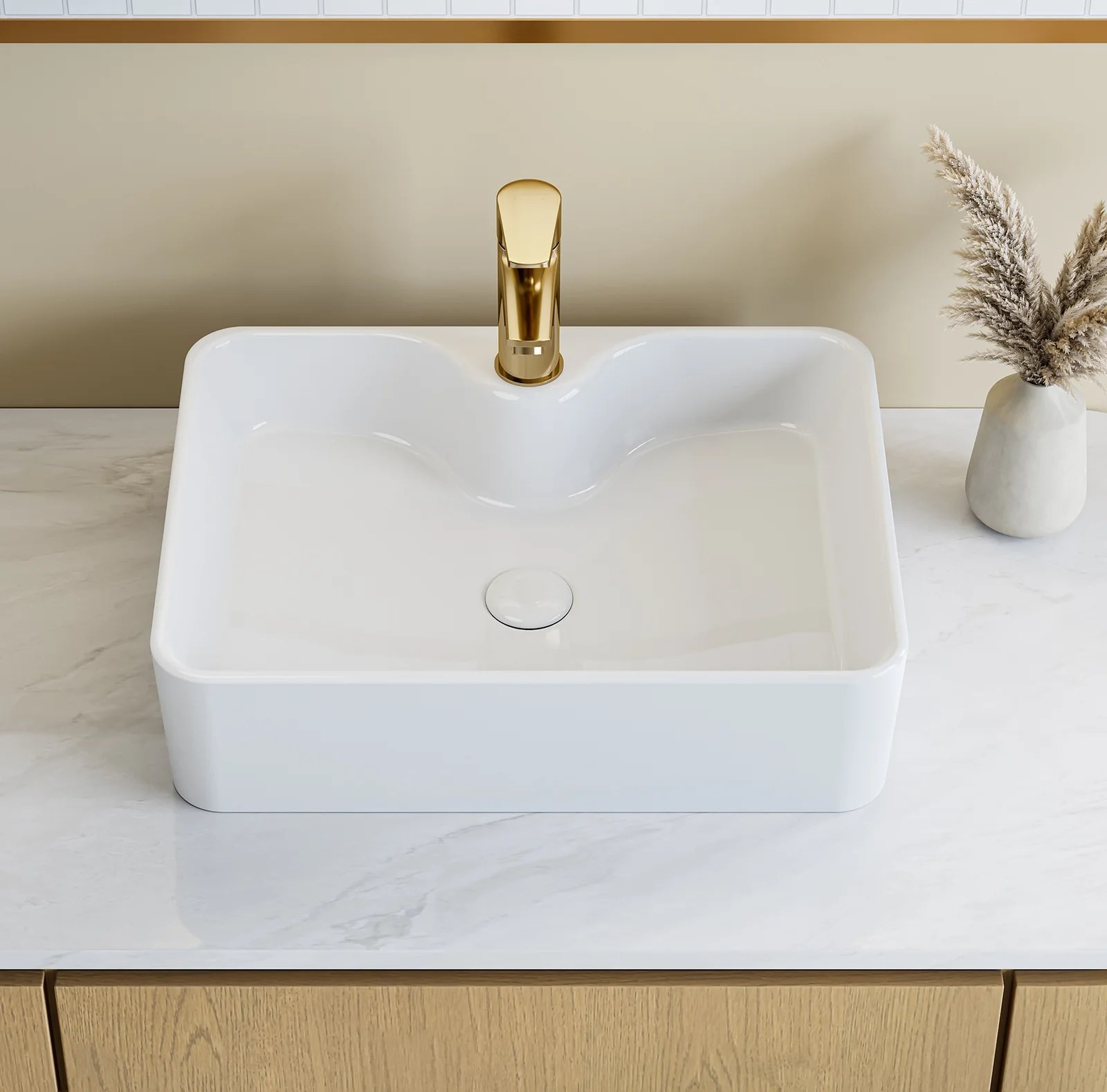 HOROW F10A-S4837 Aufsatzwaschbecken Rechteckig 48x37x13 cm HOROW F10A-S4837 Aufsatzwaschbecken Rechteckig 48x37x13 cm