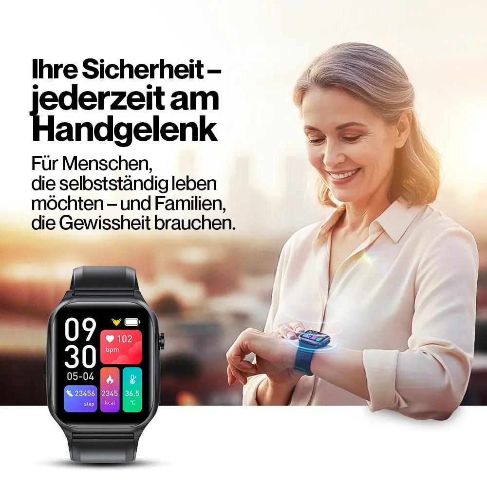 Kardena CARE SOS 3 – SOS-Uhr mit 4G-Notruf, Sturzerkennung & GPS – Bild 5