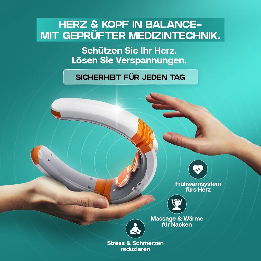 Kardena MED: Herz- & Nackenwohl-Set – EKG, Blutdruckkontrolle & Tiefenentspannung im Doppelpack – Bild 3