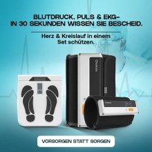 Kardena MED: Herz- & Durchblutungs-Aktiv-Set – EKG, Blutdruck & Fußstimulation für mehr Vitalität Kardena MED: Herz- & Durchblutungs-Aktiv-Set – EKG, Blutdruck & Fußstimulation für mehr Vitalität