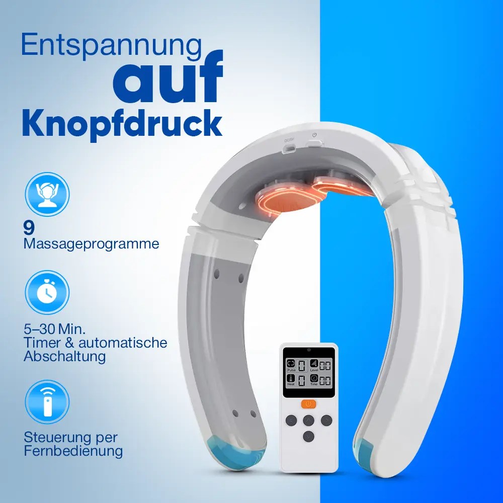Kardena MED: AST-905B – Medizinischer Nackenmassager mit TENS, EMS & Wärmefunktion – Bild 4