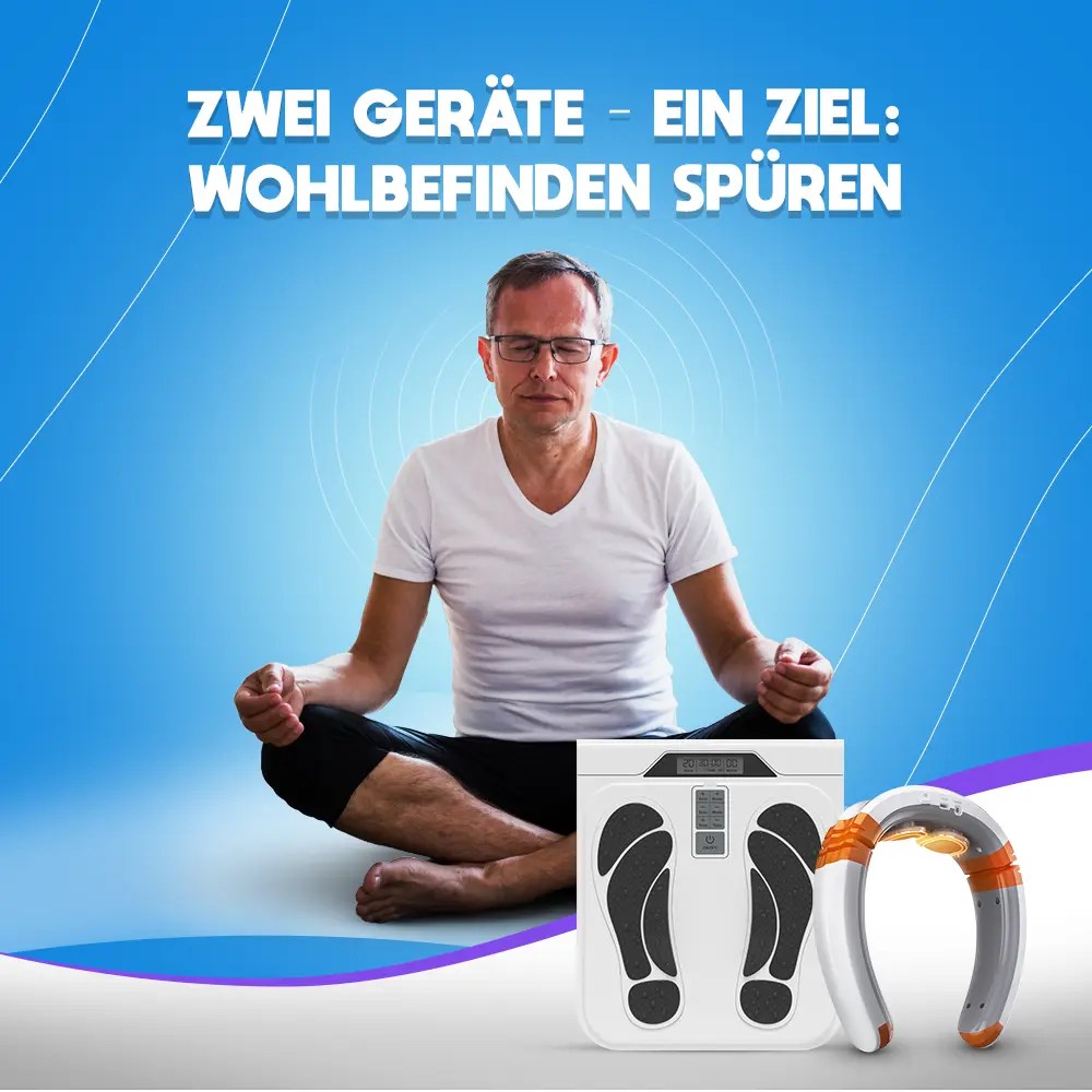 Kardena MED: Schmerzfrei-Set für Nacken & Füße – Gezielte Wärme-, Massage- & Stromtherapie für zuhause – Bild 3