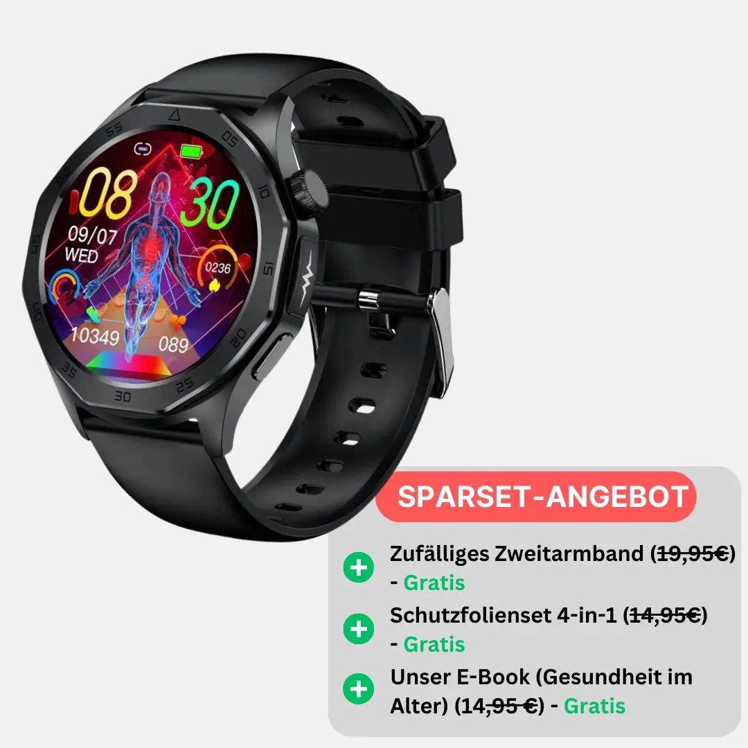 Kardena® CARE Pro 4 mit SOS-Funktion & Blutanalyse (Sparset) – Bild 2