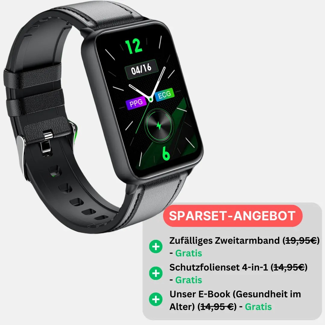 Kardena® CARE Pro 4 mit SOS-Funktion & Blutanalyse (Sparset) Kardena® CARE Pro 4 mit SOS-Funktion & Blutanalyse (Sparset)