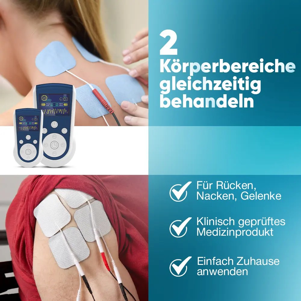 Kardena MED: AST-2012B – Medizinische TENS-EMS Therapie zur Schmerzbehandlung – Bild 4