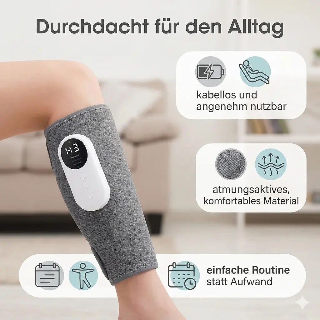 Kardena BeinKomfort Pro – Luftdruck- und Wärme-Massage für zu Hause – Bild 4