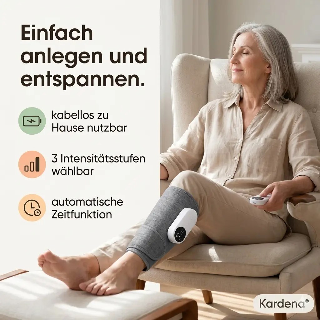 Kardena BeinKomfort Pro – Luftdruck- und Wärme-Massage für zu Hause – Bild 5