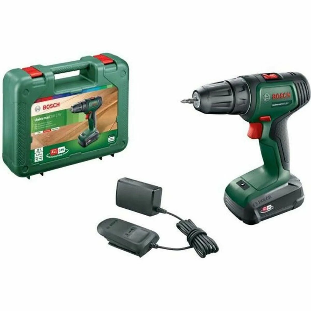 Bohrset und Zubehör BOSCH Universaldrill 18 Power 4All 18 V 40 Nm Bohrset und Zubehör BOSCH Universaldrill 18 Power 4All 18 V 40 Nm